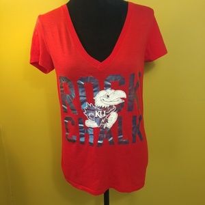 PINK by Victoria Secret KU Rock Chalk t-shirt